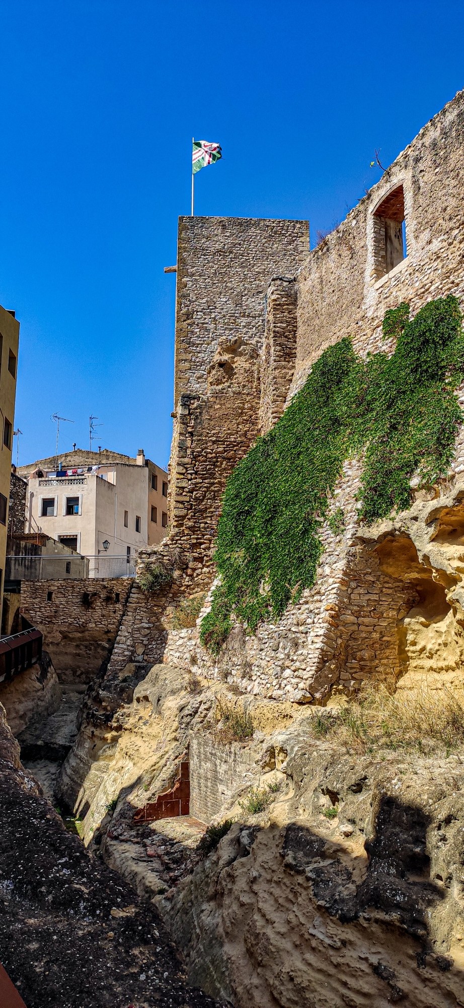El castell d'El Catllar _fosar lateral