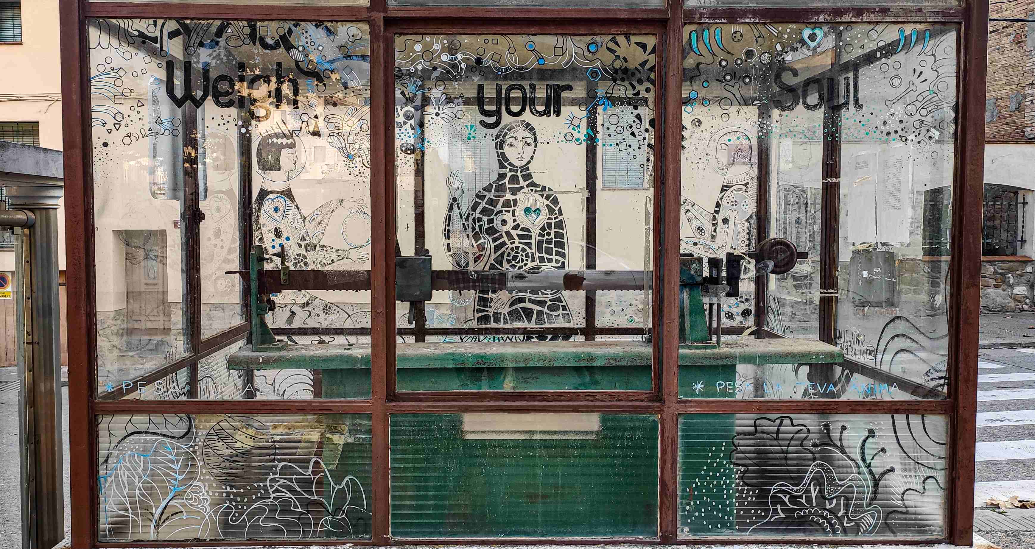 Penelles - street art balança