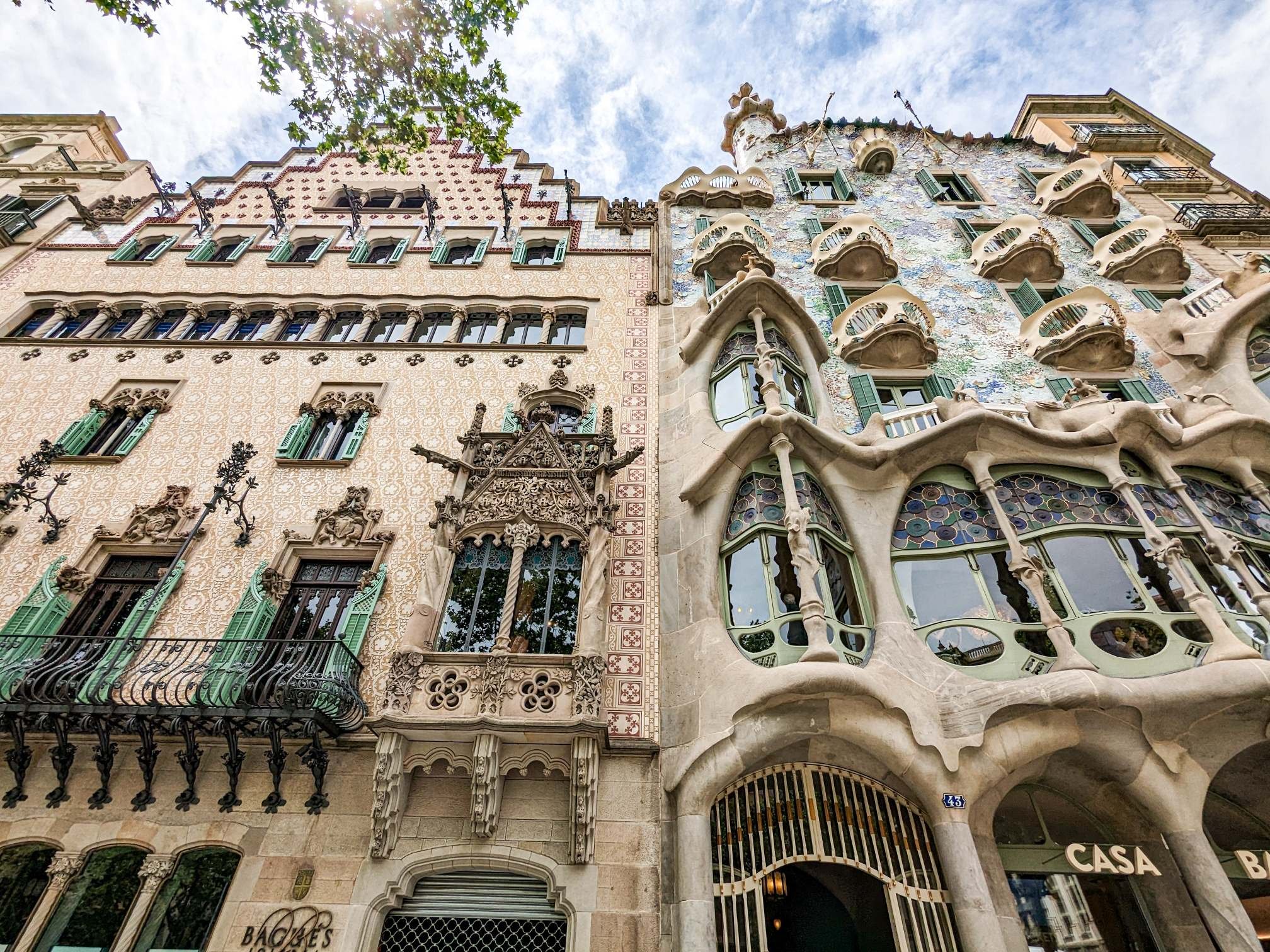 Barcelona - Casa Amatller - casa Batlló fachadas