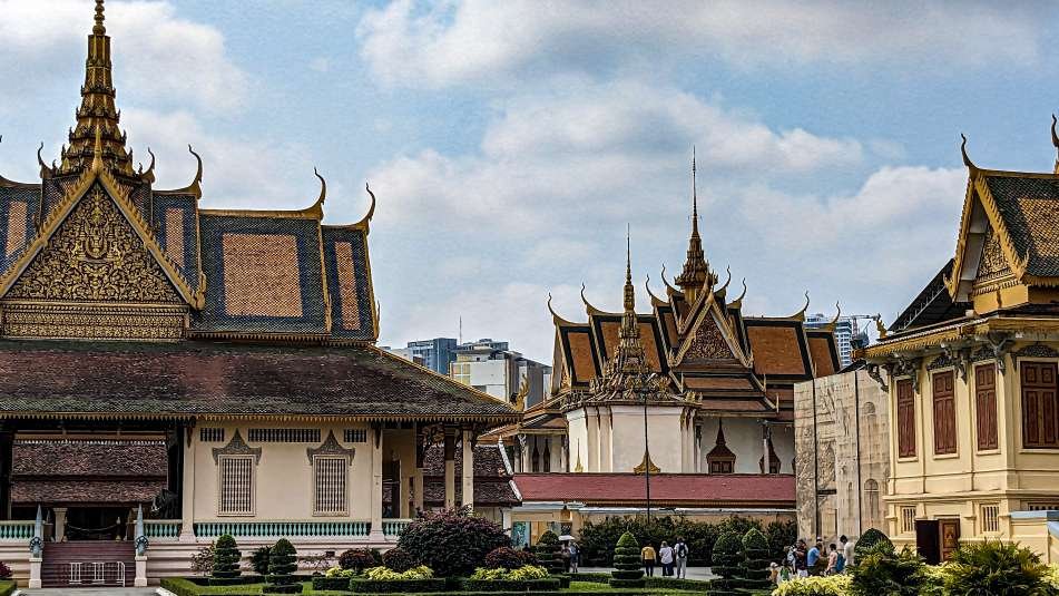Camboya - Palacio Real Phnom Penh - edificios