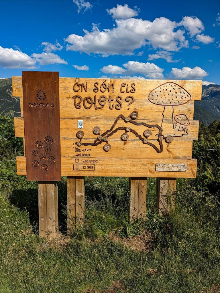 Andorra - Canillo - Ruta setas - cartel