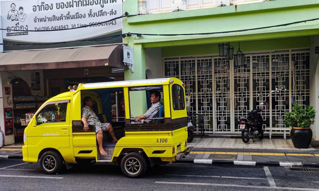 Phuket- Tailandia- Phuket Town - transportes por taxi