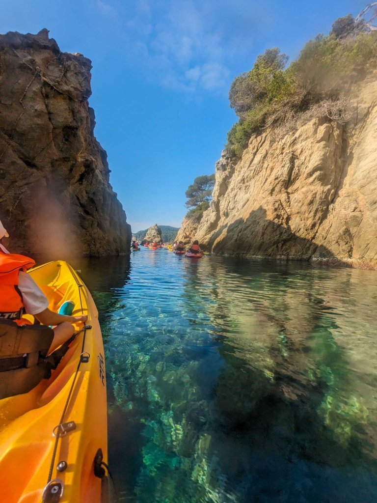 Excursión en kayak por Lloret de Mar - Kayak en el mar