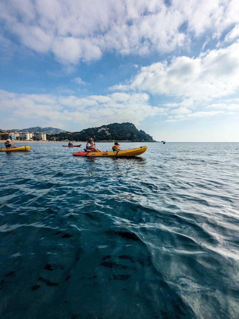 Excursión en kayak por Lloret de Mar - Grupo de kayaks