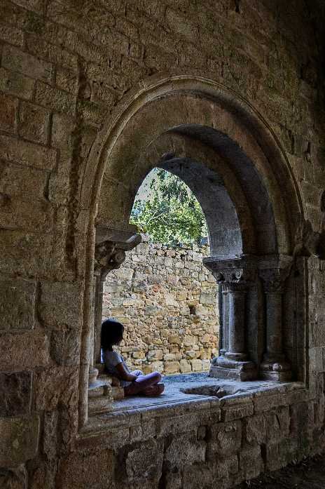 Aude - Alet-les-bains - Ventanales góticos