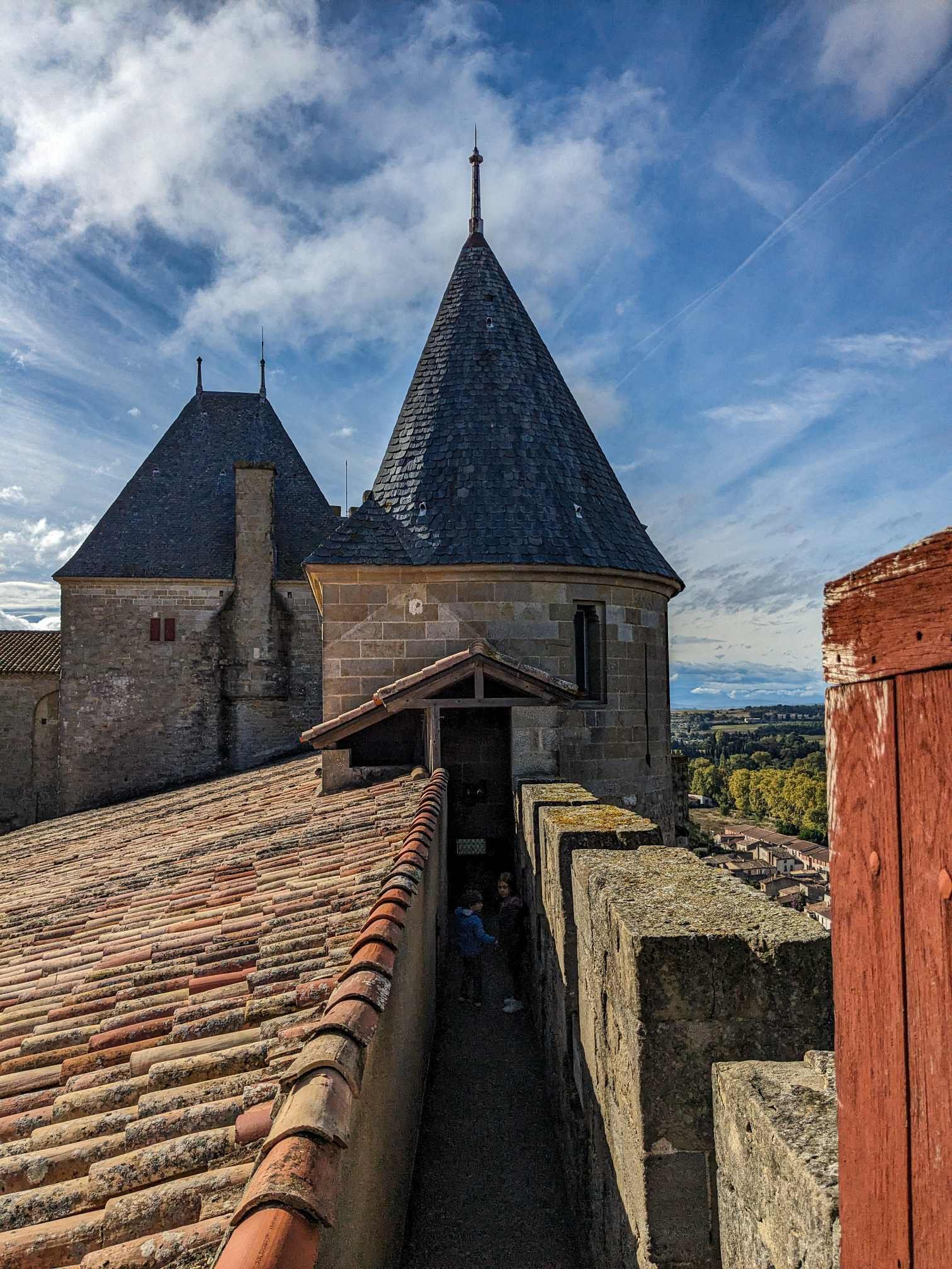 Carcassonne - Camino entre las torres