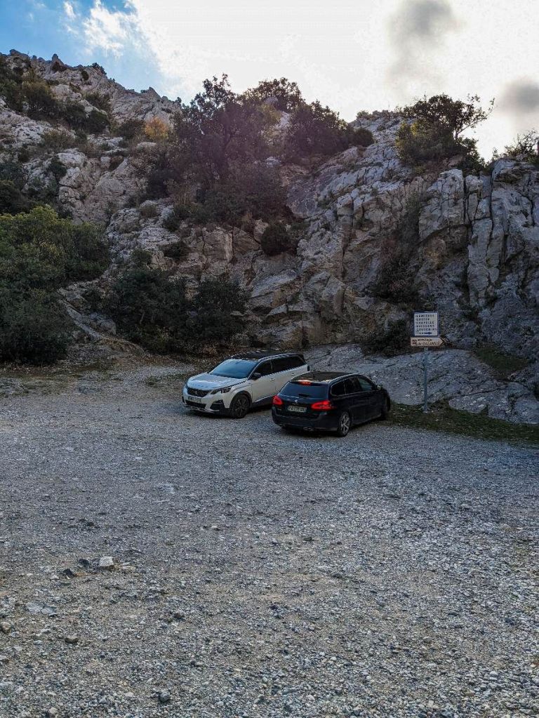 Francia - Gorges de Galamus - Saint Antoine estacionamiento