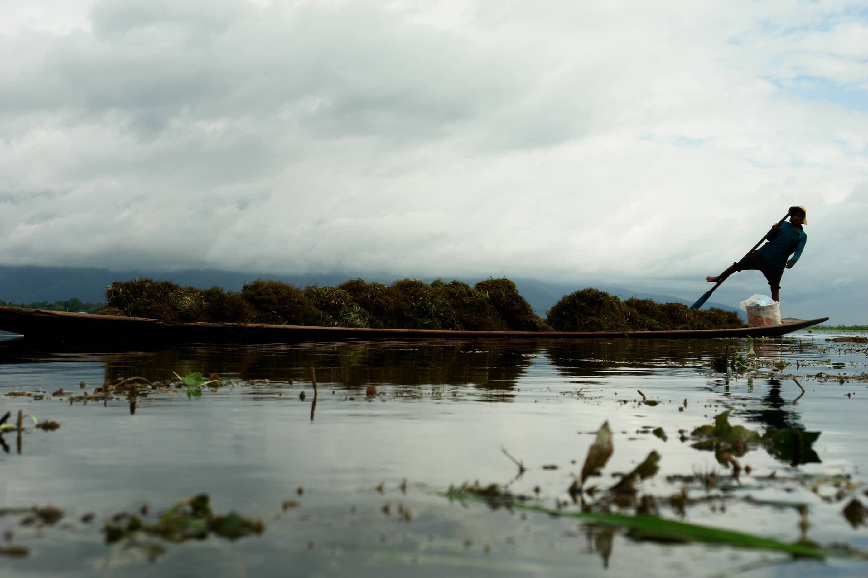 Lago Inle pescador tradicional